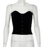 Autumn Women's One-Shoulder Button Bodysuit Top