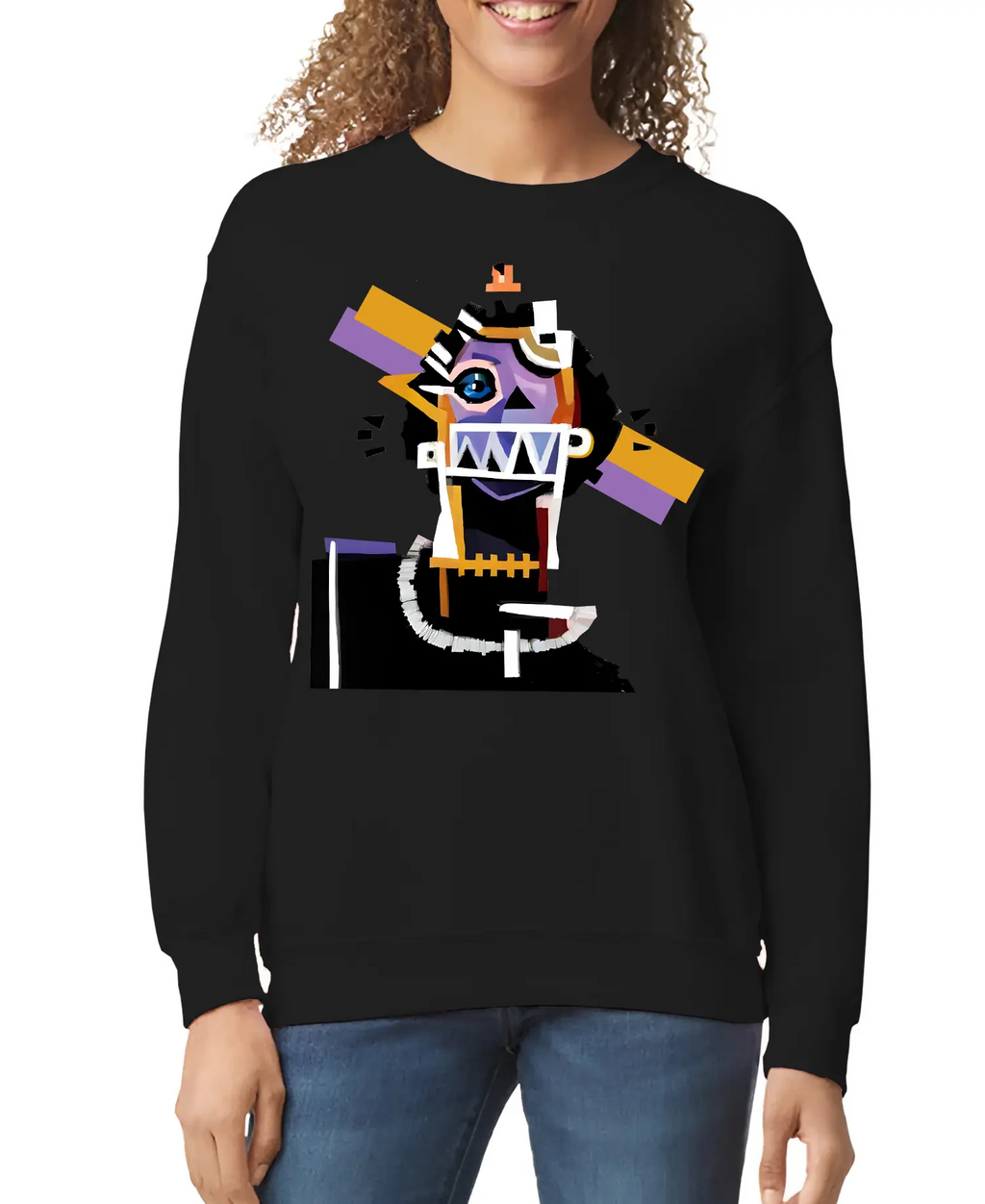 Neocubism Artwork Women’s Sweatshirt | Streetwear