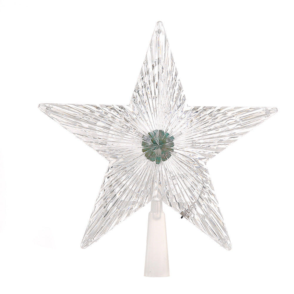 LED Christmas Tree Top Star with Colorful Lights
