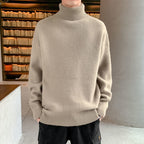 Thickened Loose Velvet Turtleneck Sweater for Men