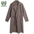 Men's Oversized Long Windbreaker Jacket - Korean Style