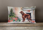 Irish Setter Christmas Throw Pillow
