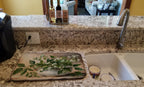 Christmas Mistletoe Dish Drying Mat