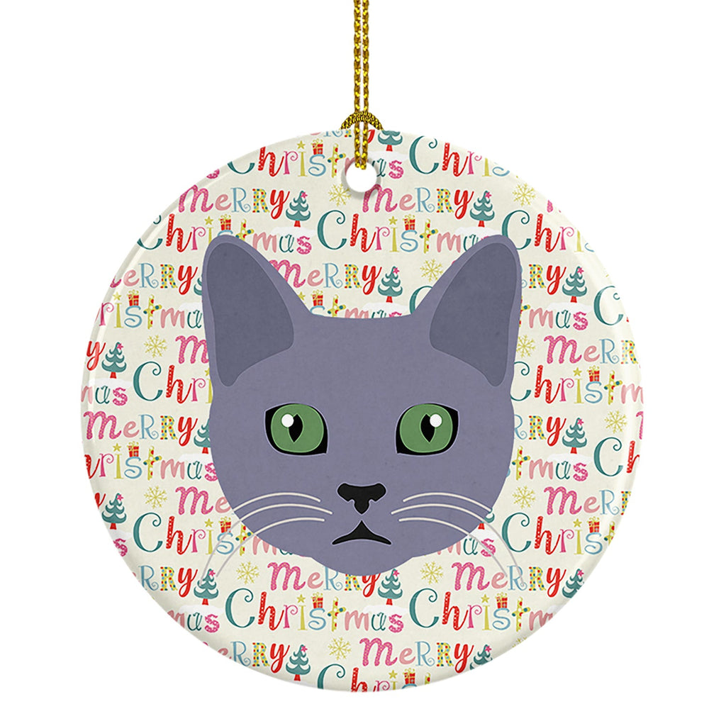 Korat Cat Christmas Ceramic Ornament