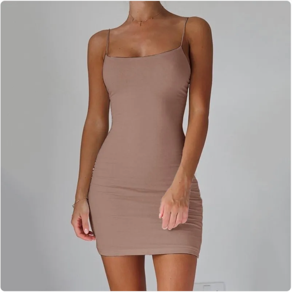Simple Halter Bodycon Dress