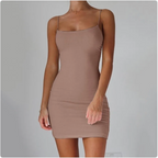 Simple Halter Bodycon Dress