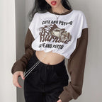 Colorful Cartoon Letter Print Oversized Sweatshirt | Streetwear