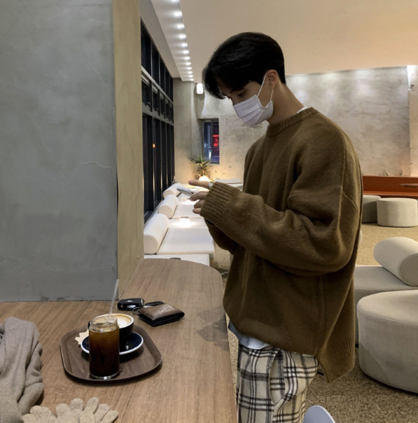 Korean Thick Mohair Knitted Sweater for Autumn/Winter