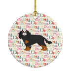 Cavalier King Charles Spaniel #2 Merry Christmas Ceramic Ornament