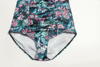 Plus Size Women's Floral One-Piece Swimsuit