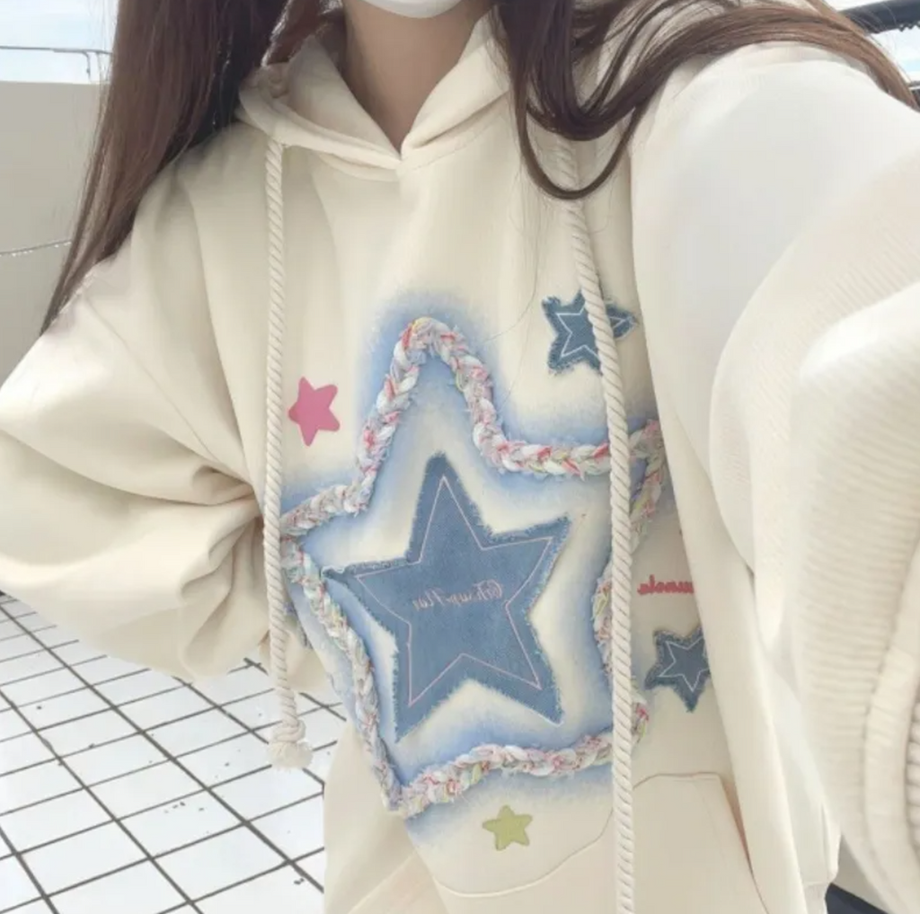 XINGX Embroidered Hooded Sweater