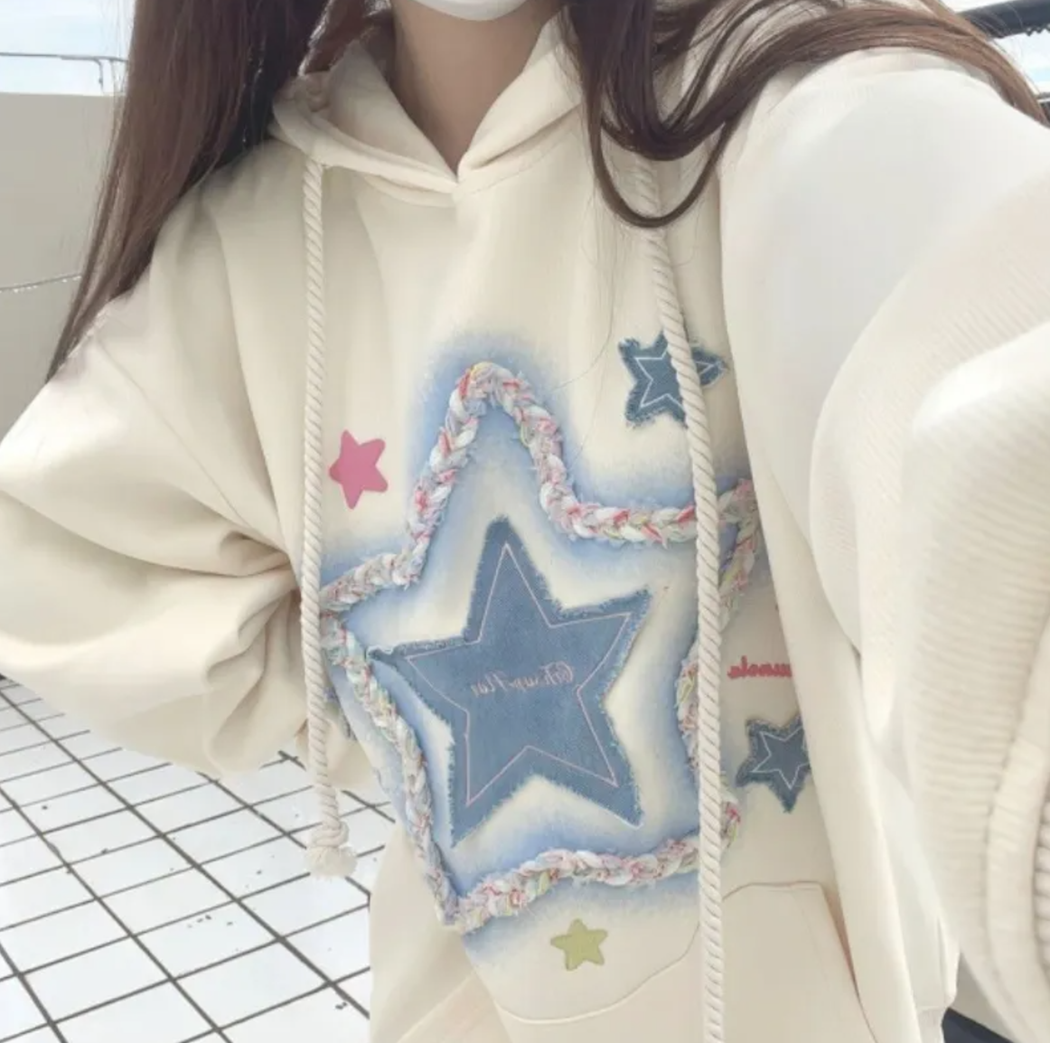 XINGX Embroidered Hooded Sweater