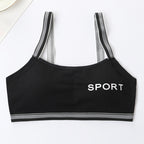 3-Piece Seamless Sports Bra Set for Girls Ages 9-15