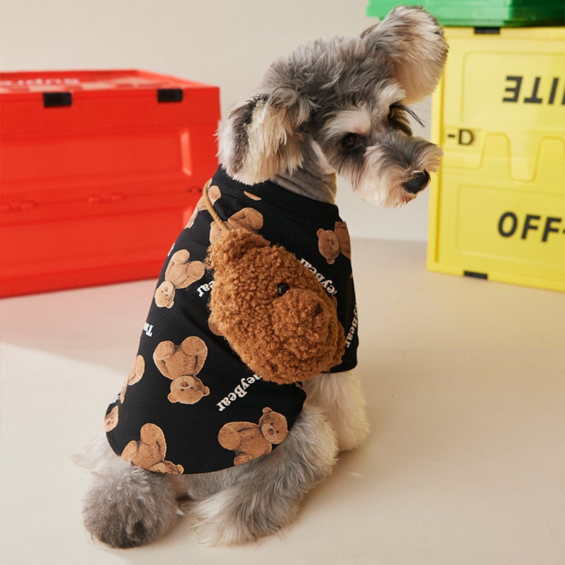 Autumn Bear Cotton Sweater for Dogs