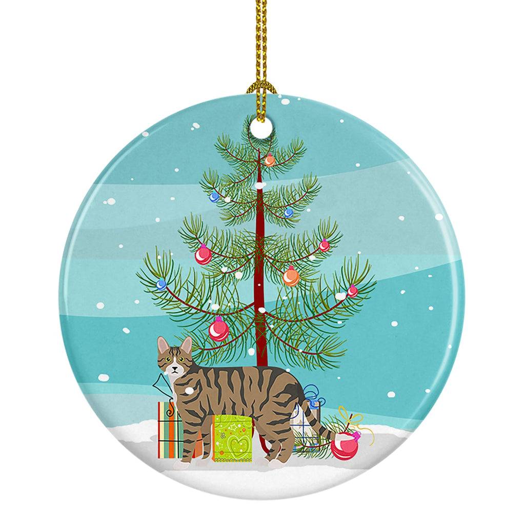 Dragon Li Cat Christmas Ceramic Ornament