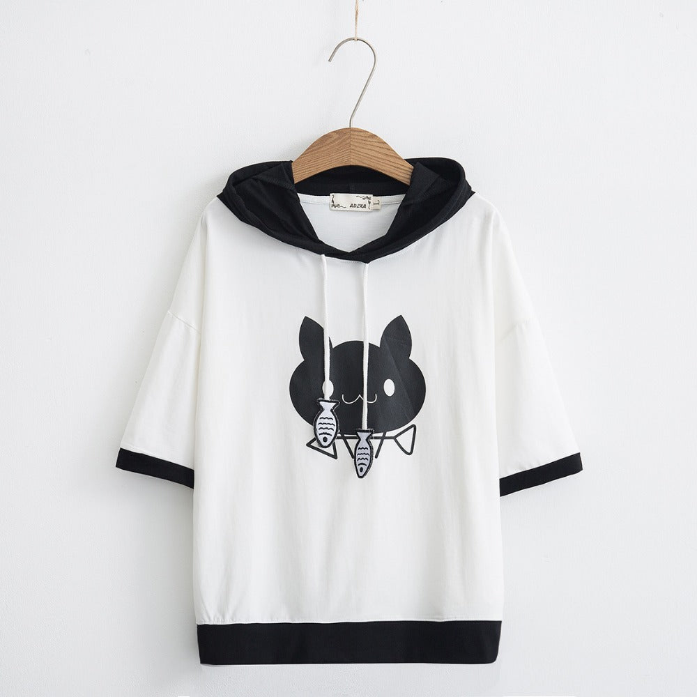 Harajuku Kawaii Cat Ear Hoodie for Girls
