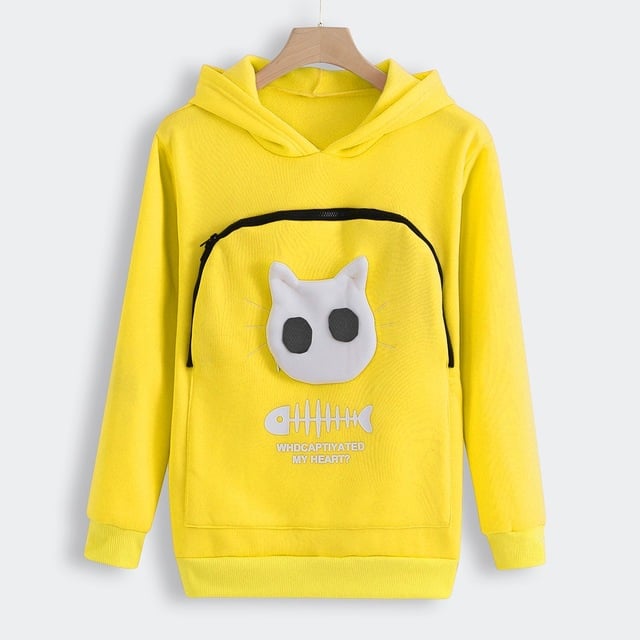 Cat Lovers Hoodie with Paw Print Design for Pets