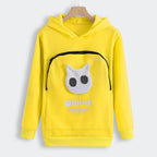 Cat Lovers Hoodie with Paw Print Design for Pets