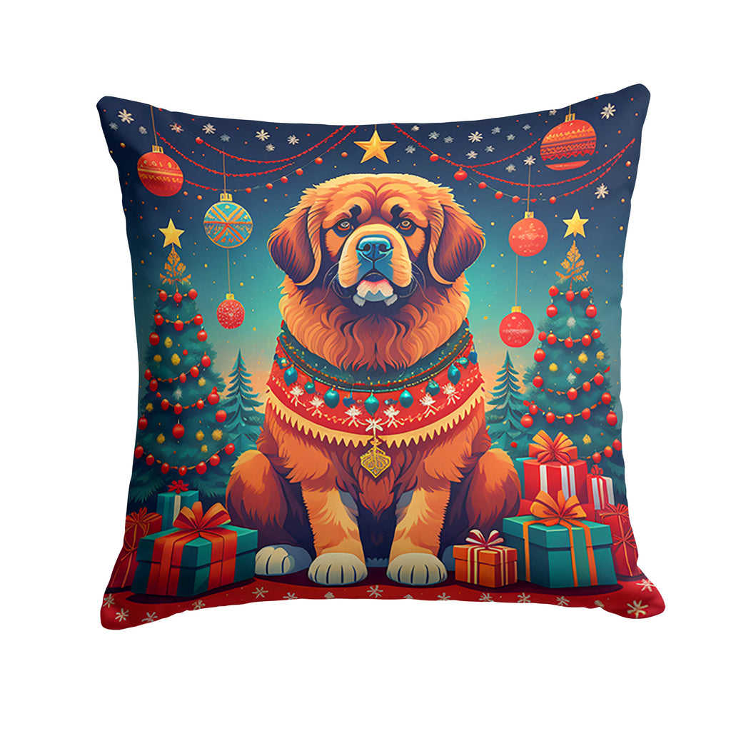 Tibetan Mastiff Christmas Throw Pillow