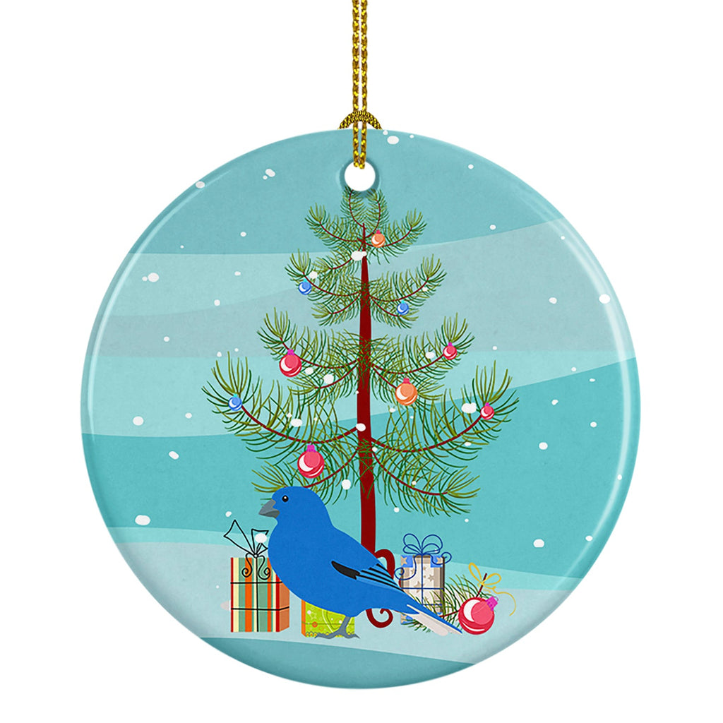 Bunting Merry Christmas Ceramic Ornament