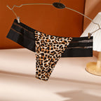 New Plus Size Women's Lace Trim Thong Underwear