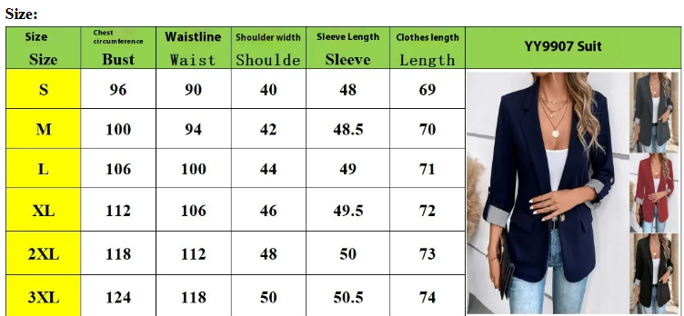 Casual Slim-Fit Cropped Suit Jacket