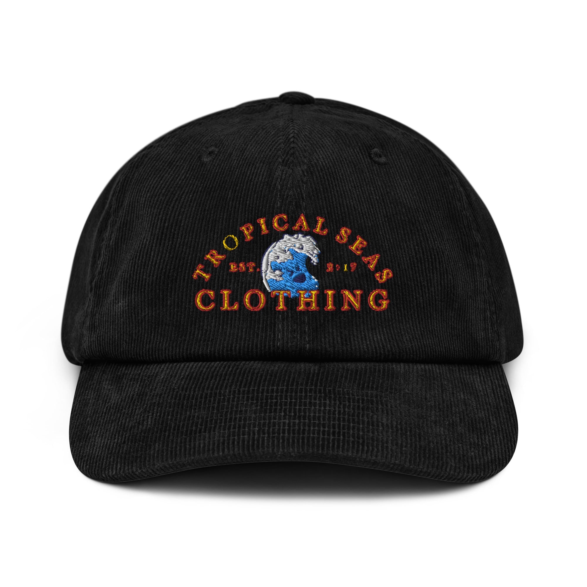 Good Vibe Wave Corduroy Hat | Embroidered Cap