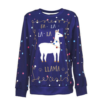 Reindeer Digital Christmas Crewneck Sweatshirt | Streetwear
