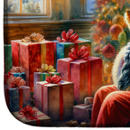 Yorkshire Terrier Yorkie and Santa Claus Dish Drying Mat