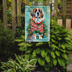 Saint Bernard Christmas Garden Flag
