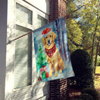 Golden Retriever Christmas House Flag
