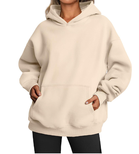 Solid Color Hooded Pullover Sweatshirt | Streetwear