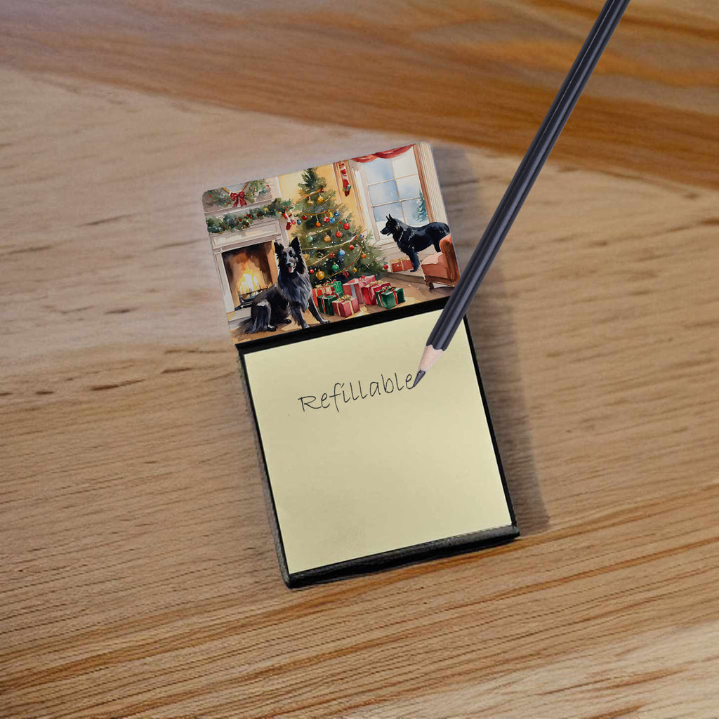 Belgian Sheepdog Cozy Christmas Sticky Note Holder