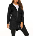 Women's Waterproof Hooded Windbreaker Mountaineering Jacket