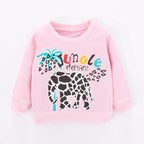 New Girl's Knit Sweater - Winter Long Sleeve Round Neck