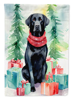 Black Labrador Retriever Christmas Garden Flag
