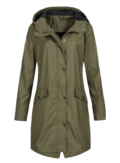 Fleece Lined Windproof Long Summer Jacket (One Piece)