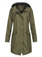 Fleece Lined Windproof Long Summer Jacket (One Piece)