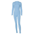 High-Stretch Bodysuit for Women - Long Sleeve Yoga Pants