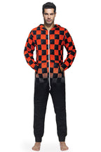 Long Sleeve Bodysuit with Black and Red Check Print