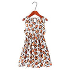 2020 Cute Floral Leaf Princess Dress for Girls