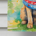 German Shepherd Christmas House Flag