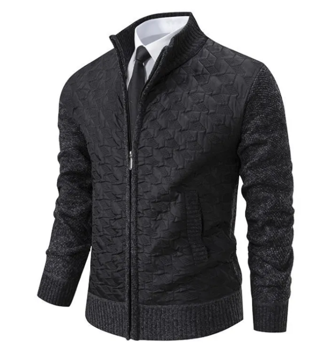Slim Fit Knit Sweater Jacket