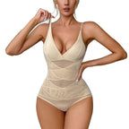 V-neck Jumpsuit Shaping Corset