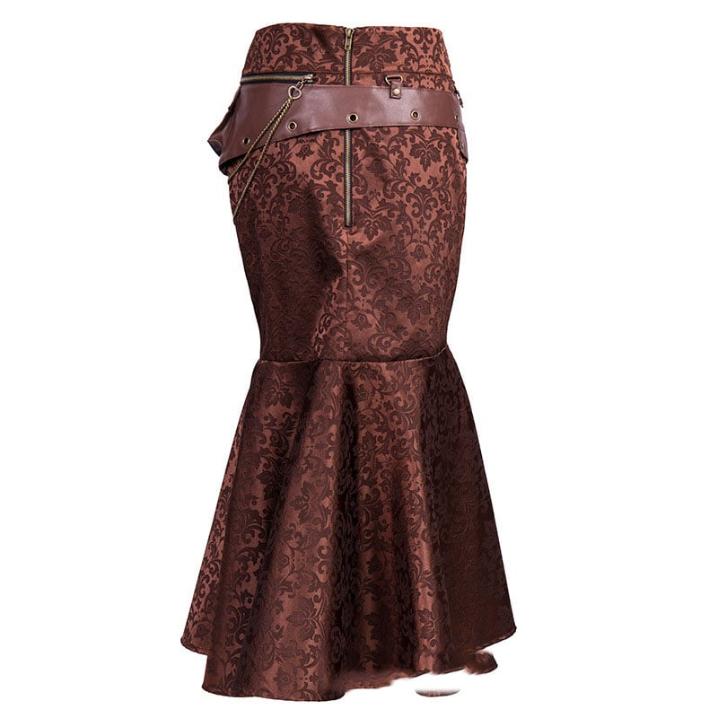 High Waist Slimming Fishtail Corset Skirt Set