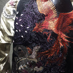 Men's Double-Sided Embroidered Jacket with Four Gods