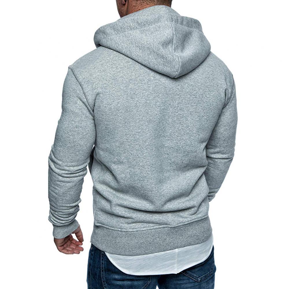 Men's Fashion Zip Pocket Drawstring Sport Hoodie | Streetwear