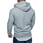 Men's Fashion Zip Pocket Drawstring Sport Hoodie | Streetwear