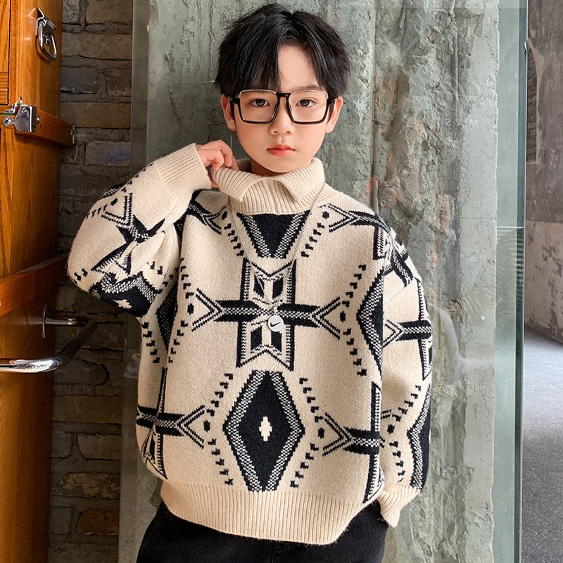 Fashionable Western Style Stretch Knit Sweater for Fall/Winter