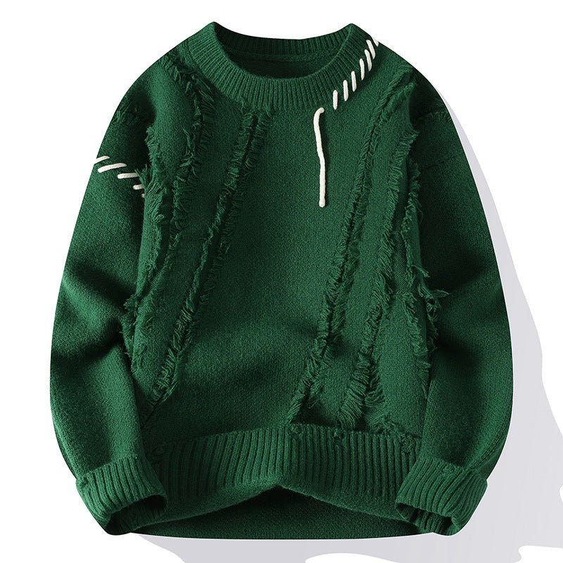 Casual Crew Neck Pullover Sweater | Streetwear